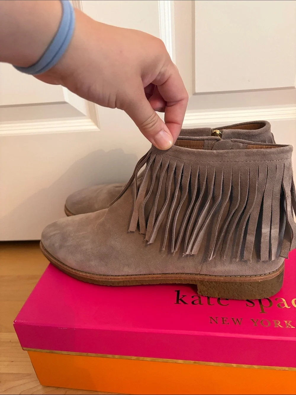 kate spade suede ankle